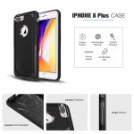 Wholesale iPhone 8 Plus / 7 Plus Tough Armor Hybrid Case (Silver)